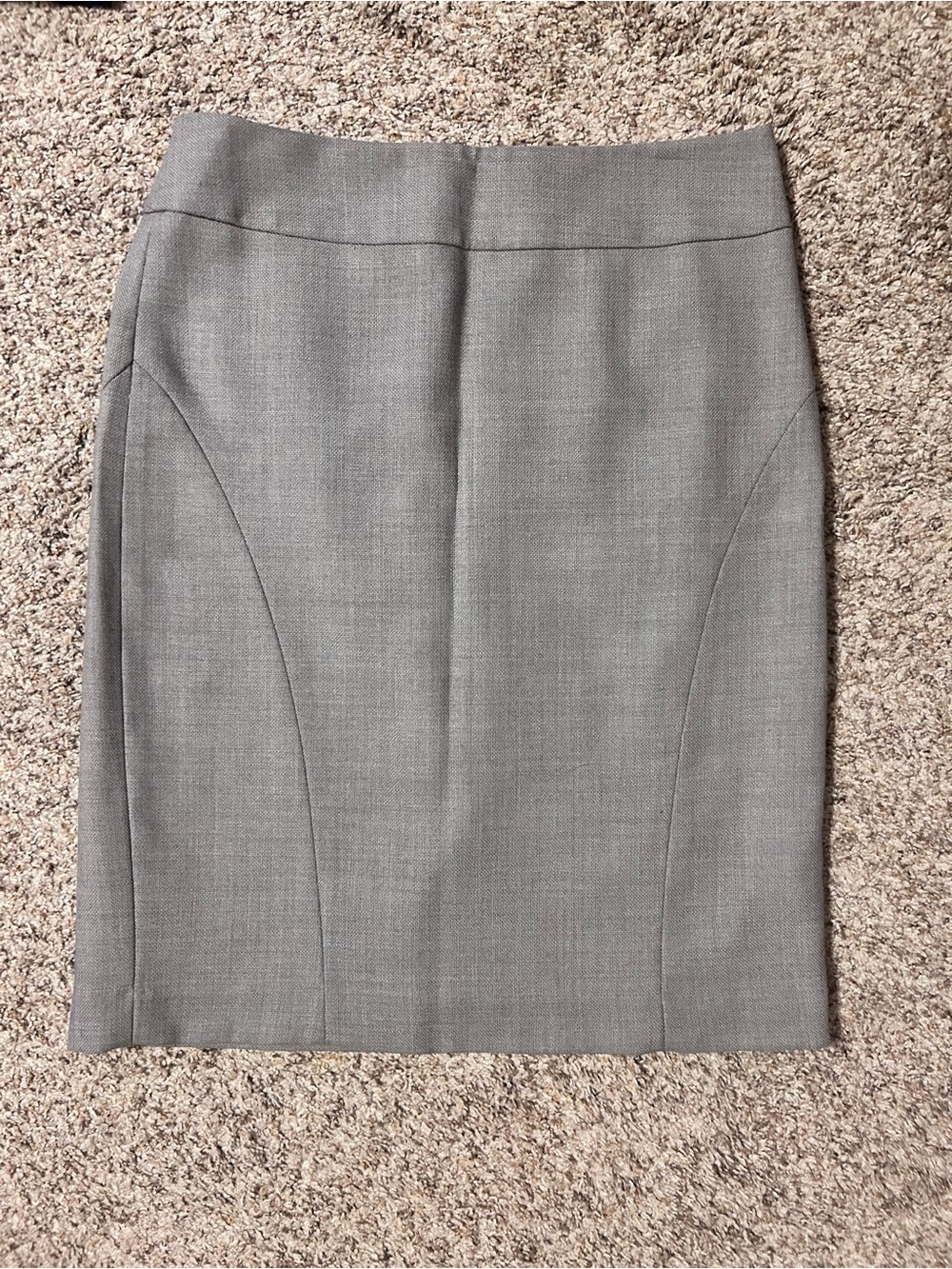 Banana Republic Gray Tailored Pencil Skirt